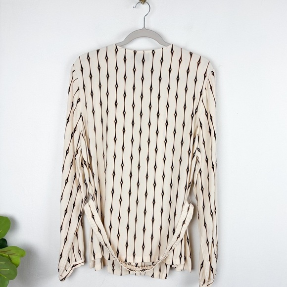 NWT Pendleton Belted Long Sleeve Viscose Blouse Sz 18 - Picture 2 of 10